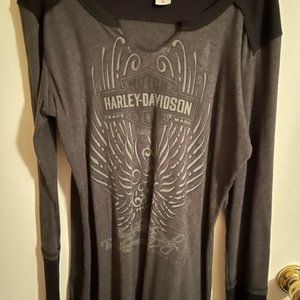Harley Davidson L/S Black size XL